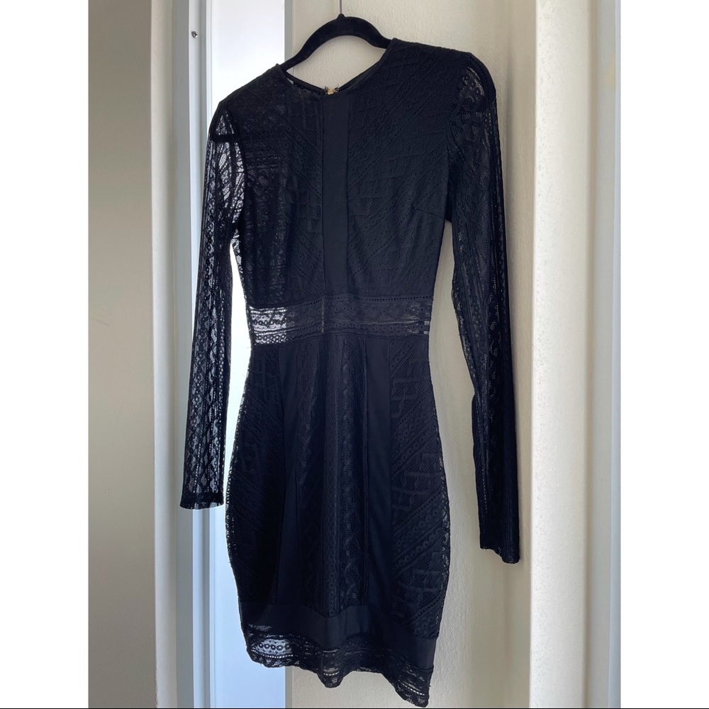 Sexy black mesh short dress from Akira